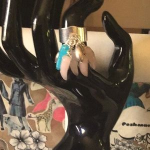 Sterling silver and semi precious stone ring